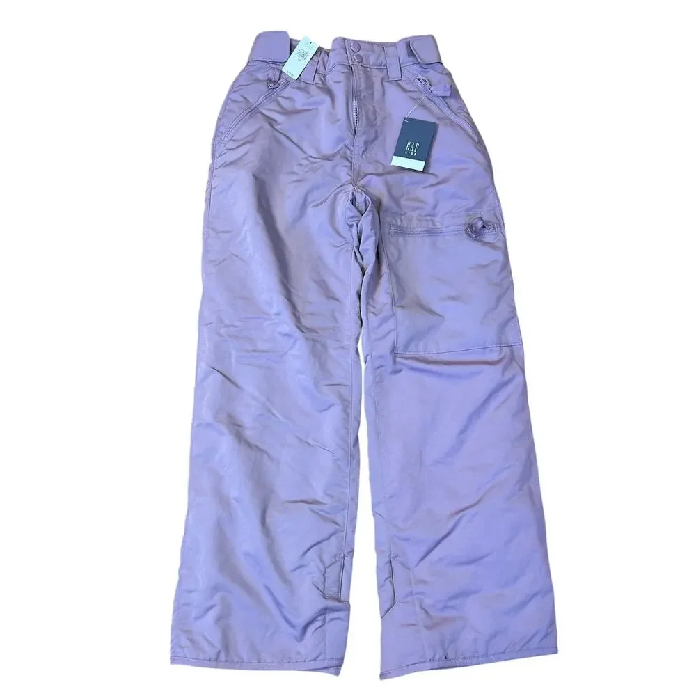 NWT GAP Kids Purple Amethyst Pull On Straight Leg Outdoor Winter Snowpants US 12